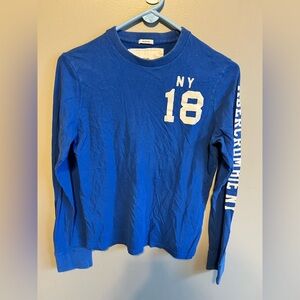 Abercrombie & Fitch Kids Royal Blue Long Sleeve Tee